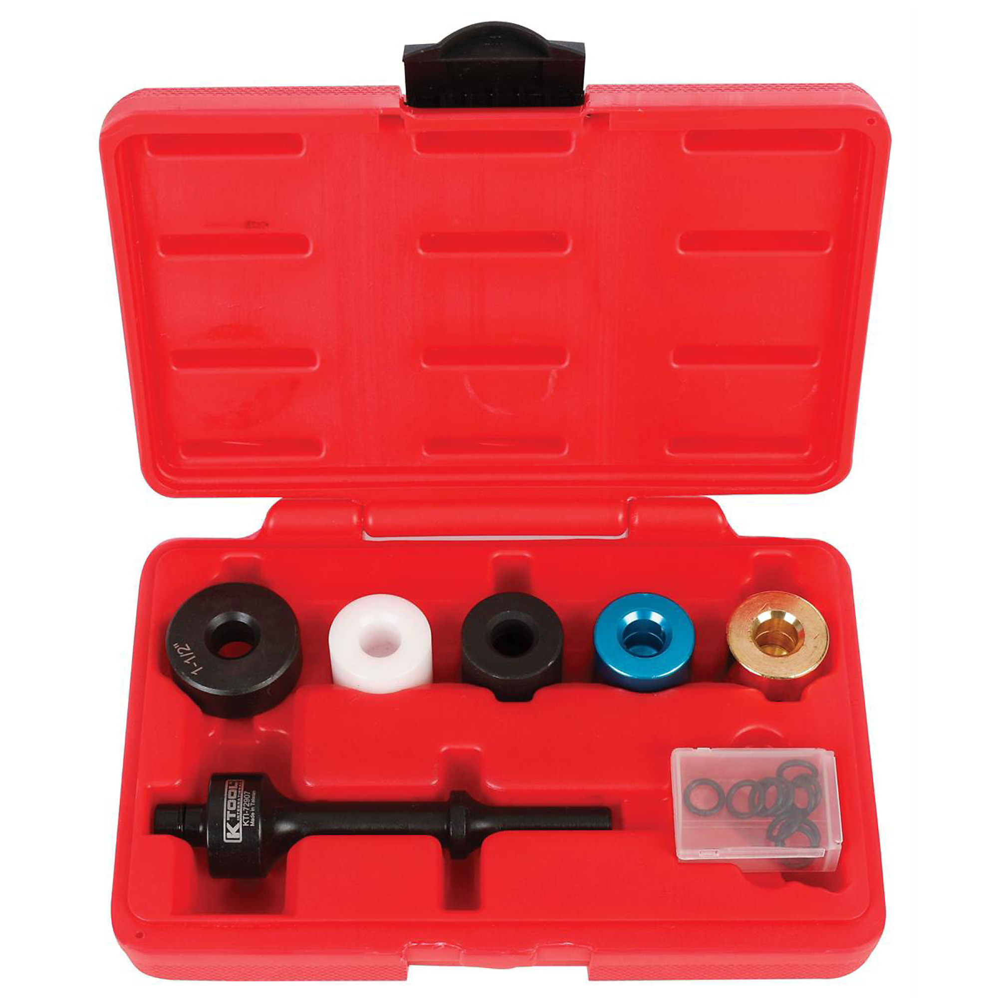 K Tool International Special Vibro Chisel Set — 7 Pcs, Drop-Forged Handle, Soft Tip Air Hammer, Model# KTI72907